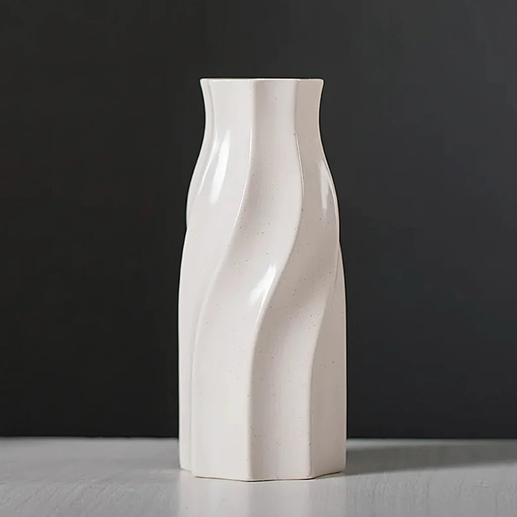 Minimalist White Decor Vase