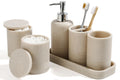 Modern Beige 6-Piece Bathroom Ensemble